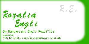 rozalia engli business card